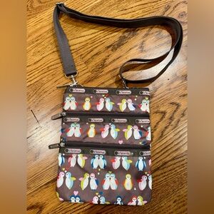 LeSportsac Multicolor Penguin Print Crossbody Bag